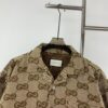 69311b33908475d562cd91c0 New Gucci GUCCI 24FW Double G Jacquard Lapel Long-Sleeve Shirt Jacket