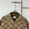 69311b38908475d562cd91c1 New Gucci GUCCI 24FW Double G Jacquard Lapel Long-Sleeve Shirt Jacket