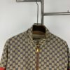 69311b6f908475d562cd91d3 New GUCCI Classic Double G Jacquard Patchwork Zipper Jacket Unisex Trench Coat