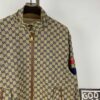 69311b7a908475d562cd91d7 New GUCCI Classic Double G Jacquard Patchwork Zipper Jacket Unisex Trench Coat