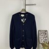69311bc7908475d562cd91ec New Gucci Jacquard Knit V-Neck Cardigan Unisex College Style