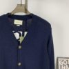 69311bcd908475d562cd91ee New Gucci Jacquard Knit V-Neck Cardigan Unisex College Style