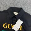 69311c15908475d562cd9201 New Gucci Red-Green Double Ring Print Checked Oversized Logo Button Shirt