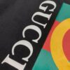 69311c23908475d562cd9203 New Gucci Red-Green Double Ring Print Checked Oversized Logo Button Shirt