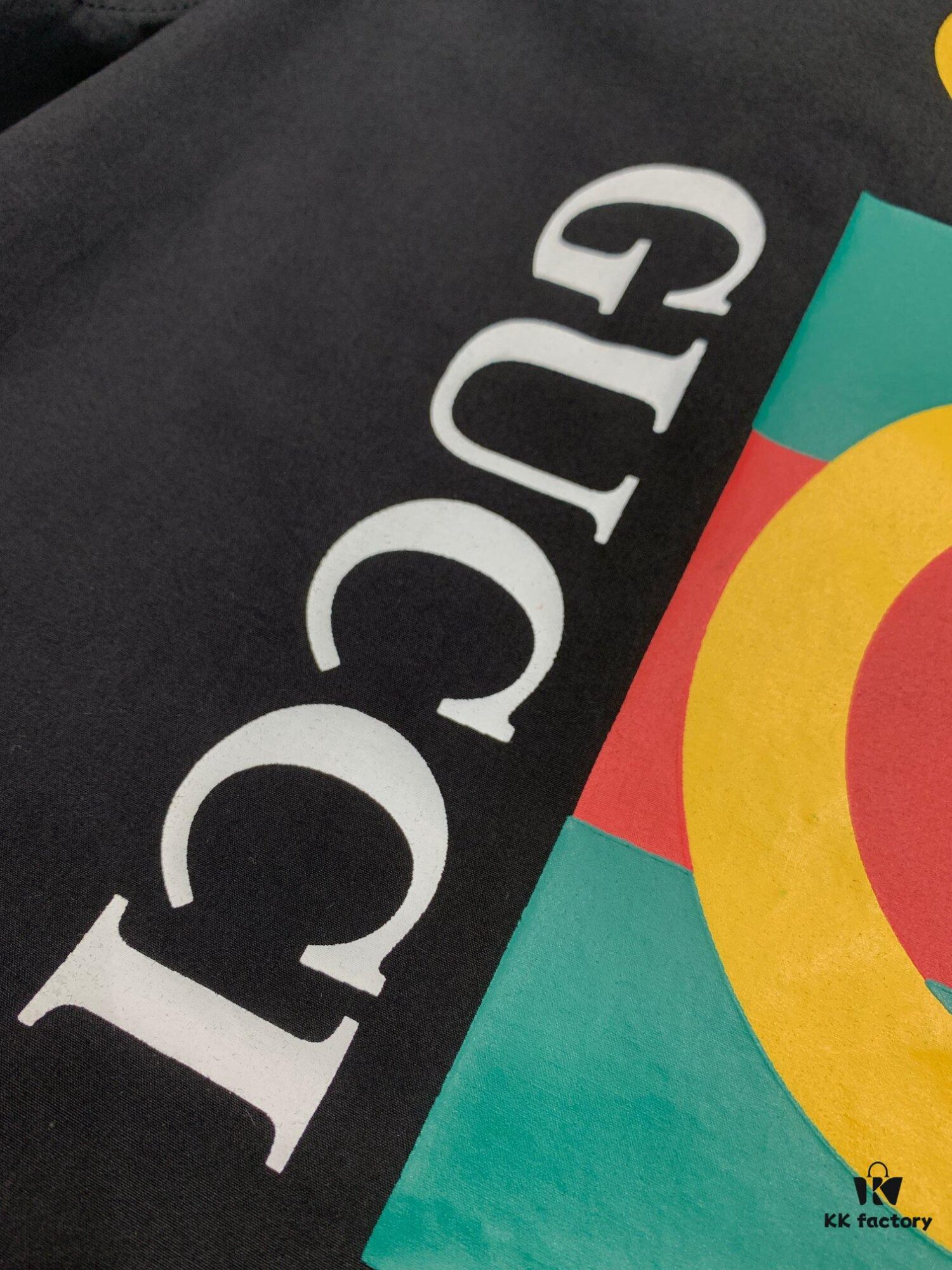 69311c23908475d562cd9203 New Gucci Red-Green Double Ring Print Checked Oversized Logo Button Shirt