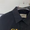 69311c32908475d562cd9206 New Gucci Red-Green Double Ring Print Checked Oversized Logo Button Shirt