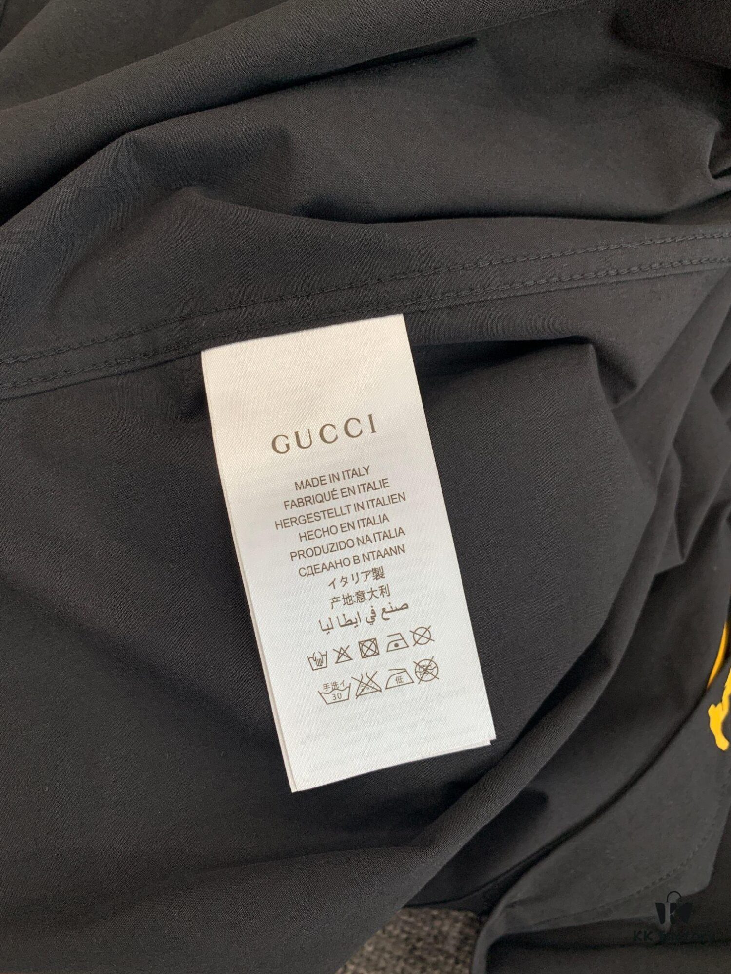 69311c33908475d562cd9207 New Gucci Red-Green Double Ring Print Checked Oversized Logo Button Shirt