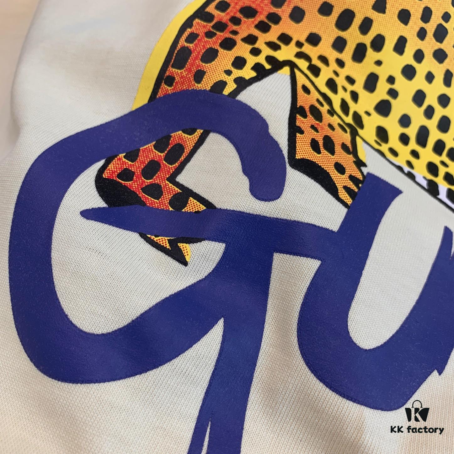 69311c7f908475d562cd921f New GUCCI 2024 Leopard Print Letter Short Sleeve T-Shirt in Beige, Paw Design, Unisex Couples Style