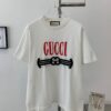 69311c91908475d562cd9226 New GUCCI Gucci Arrow Red Logo 2024 Spring and Summer Knitted Short-Sleeve Unisex Top