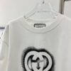 69311cc8908475d562cd923c New 2024 Pre-Spring Gucci Double G Graffiti Print Knitted Cotton T-Shirt