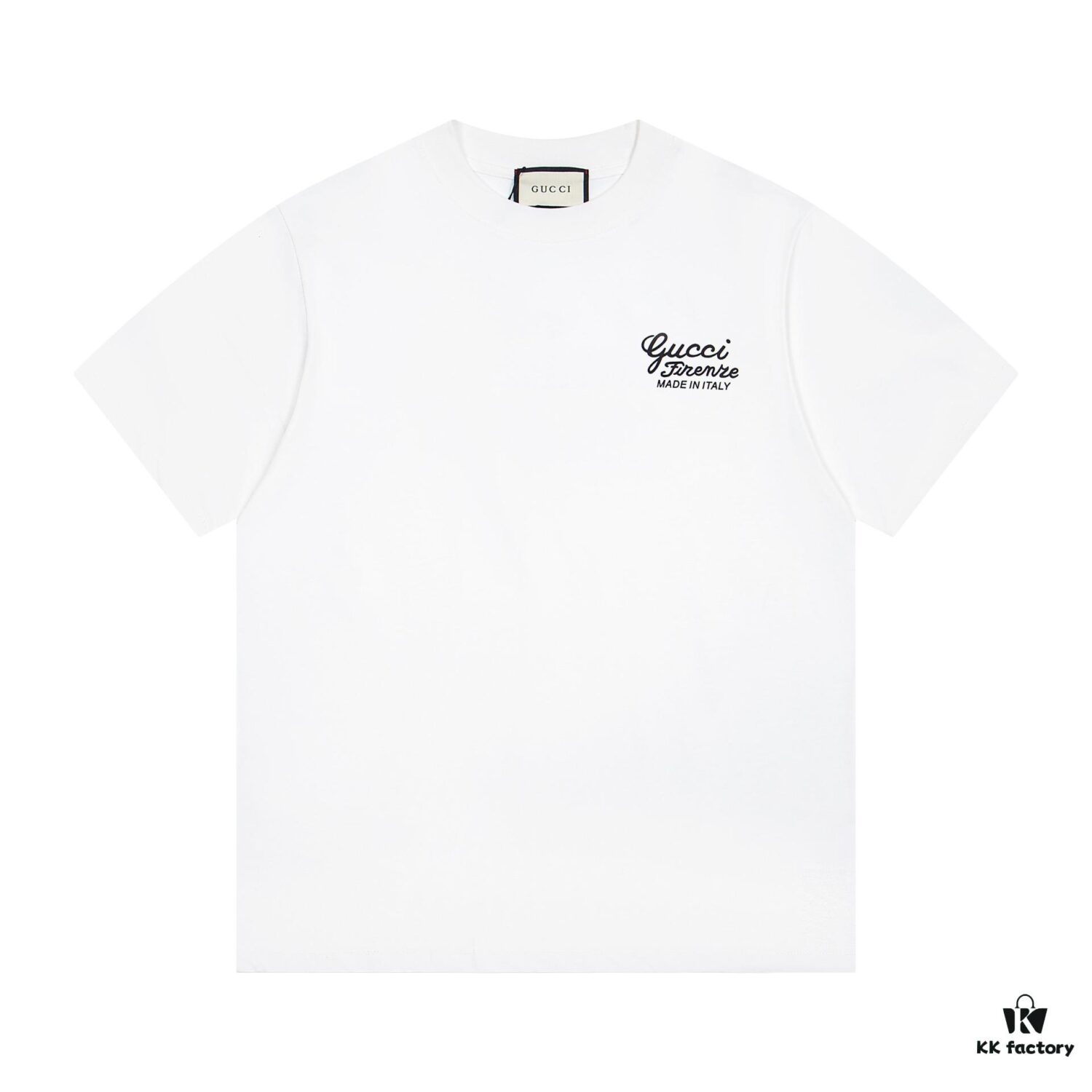 69311e4f908475d562cd929c GUCCI 25SS New Arrival Minimalist Logo Print Crew Neck Short Sleeve T-Shirt Unisex