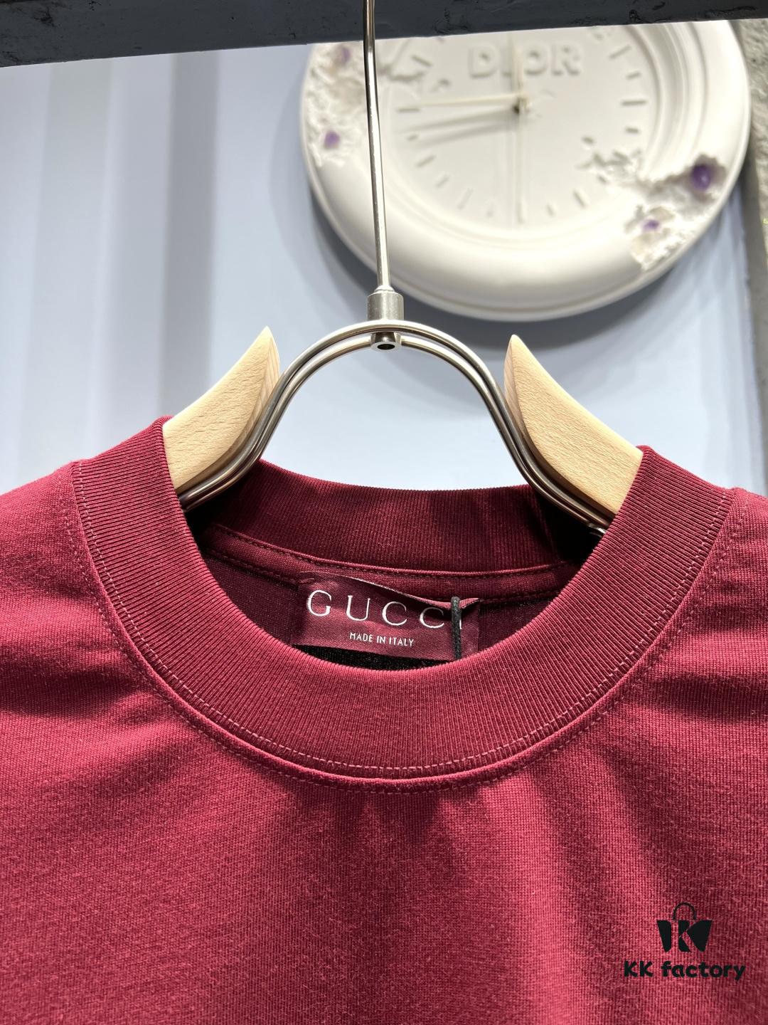 69311f1c908475d562cd92c2 Gucci Printed Logo Short-Sleeve T-Shirt