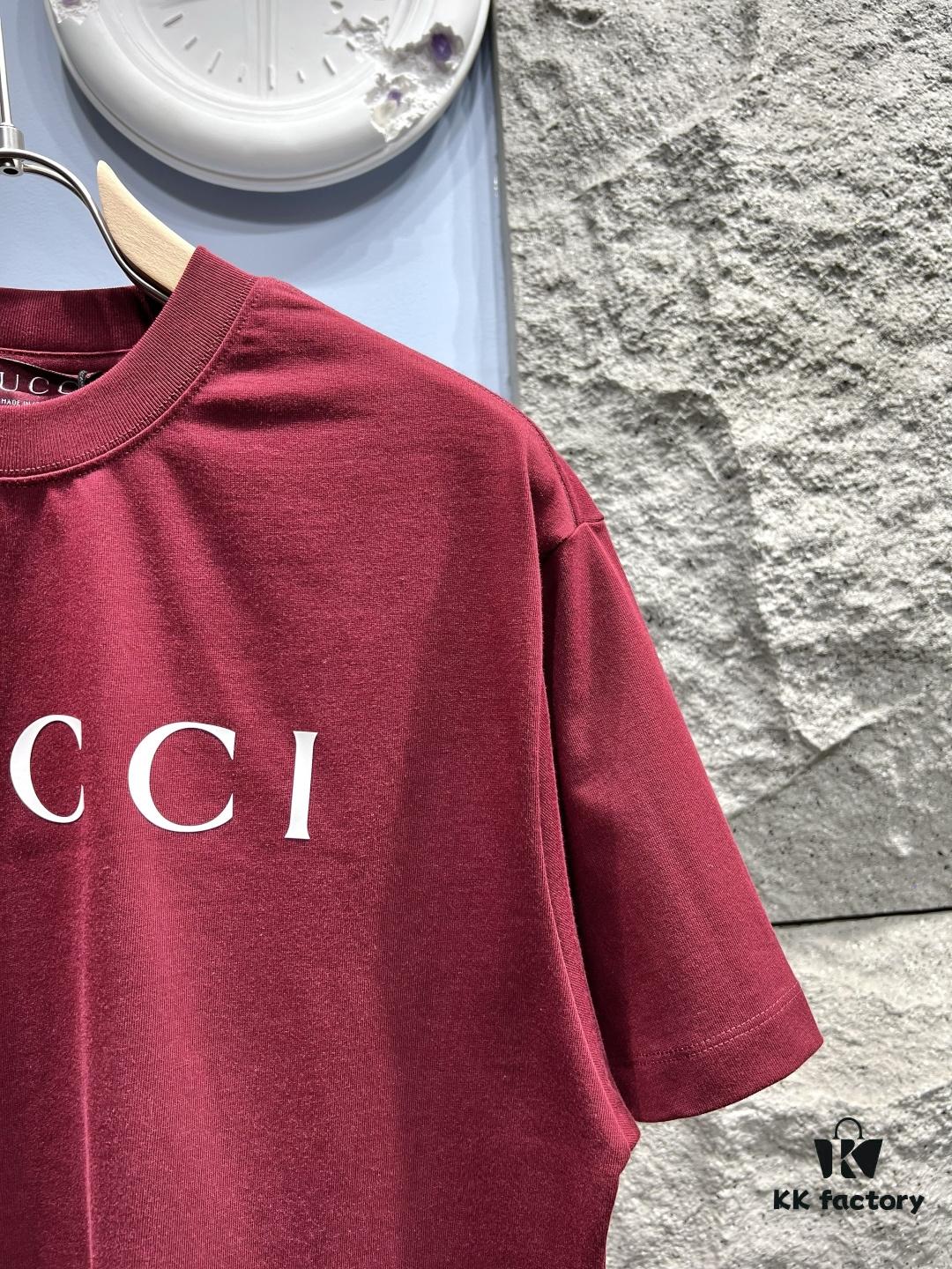 69311f21908475d562cd92c3 Gucci Printed Logo Short-Sleeve T-Shirt
