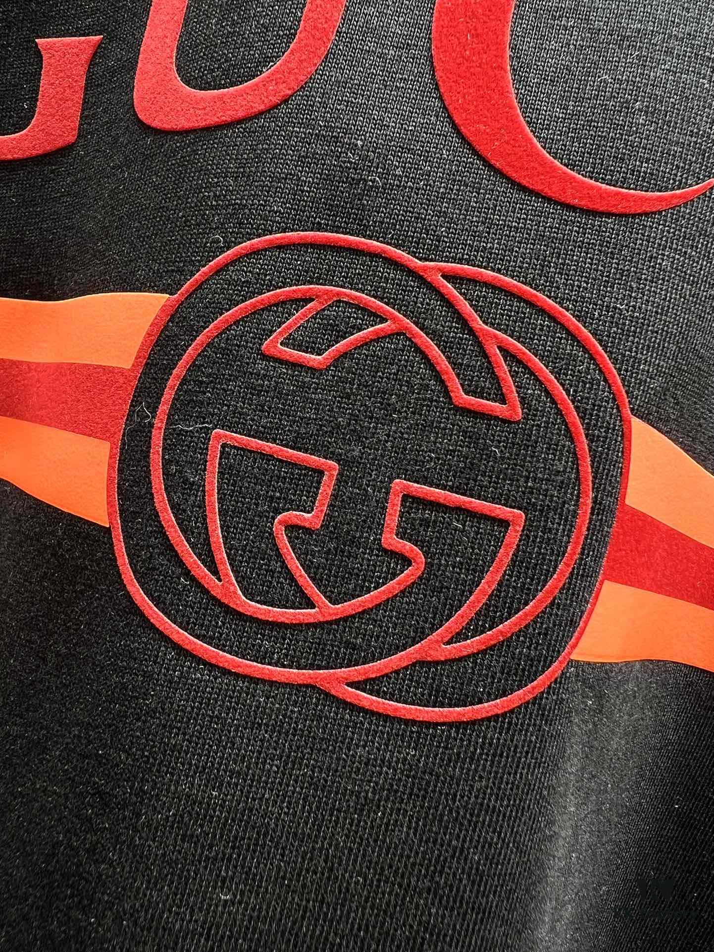Gucci Web Letter Print Short Sleeve T-Shirt