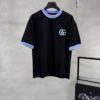 69311fad908475d562cd92e6 GUCCI 25SS New Arrival Round Neck T-Shirt! Custom GG 3D Embroidery Craftsmanship, Ribbed Blue Trims on Neck and Cuffs for a Youthful Look, Fashionable Color Matching, Stylish and Vibrant Overall Appearance. Made from 260g High-Quality Cotton for Exceptional Comfort and Soft, Premium Texture. Colors: Black, White. European Size: S, M, L, XL (Recommended Size M for Height 175cm / Weight 70kg)