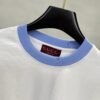 69311fb5908475d562cd92e8 GUCCI 25SS New Arrival Round Neck T-Shirt! Custom GG 3D Embroidery Craftsmanship, Ribbed Blue Trims on Neck and Cuffs for a Youthful Look, Fashionable Color Matching, Stylish and Vibrant Overall Appearance. Made from 260g High-Quality Cotton for Exceptional Comfort and Soft, Premium Texture. Colors: Black, White. European Size: S, M, L, XL (Recommended Size M for Height 175cm / Weight 70kg)