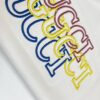 GUCC 25SS Spring/Summer T-Shirt! Black and White Printed Crew Neck Short Sleeve Tee!