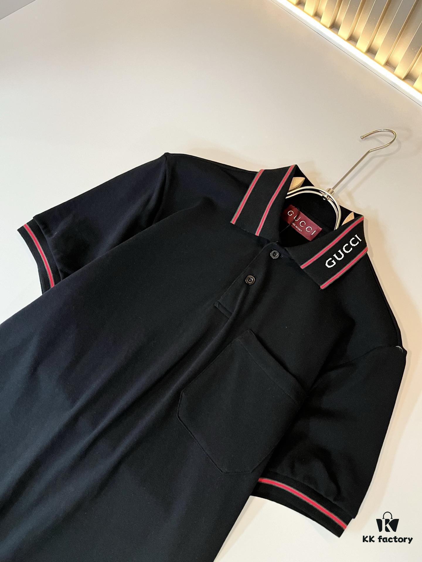6931221b908475d562cd93b0 GUC*I GUJIA 2025 Spring/Summer New Short-Sleeve Polo Shirt, Breathable Premium Imported Piqué Cotton Fabric, Logo-Embellished Collar, Trendy and Youthful Unisex Design