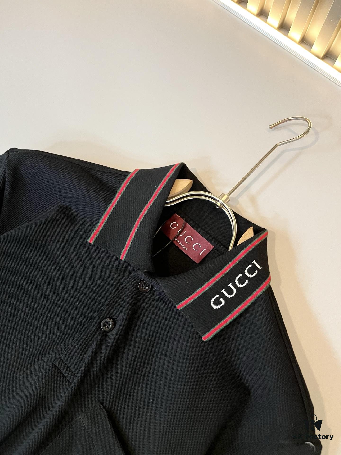 69312221908475d562cd93b2 GUC*I GUJIA 2025 Spring/Summer New Short-Sleeve Polo Shirt, Breathable Premium Imported Piqué Cotton Fabric, Logo-Embellished Collar, Trendy and Youthful Unisex Design