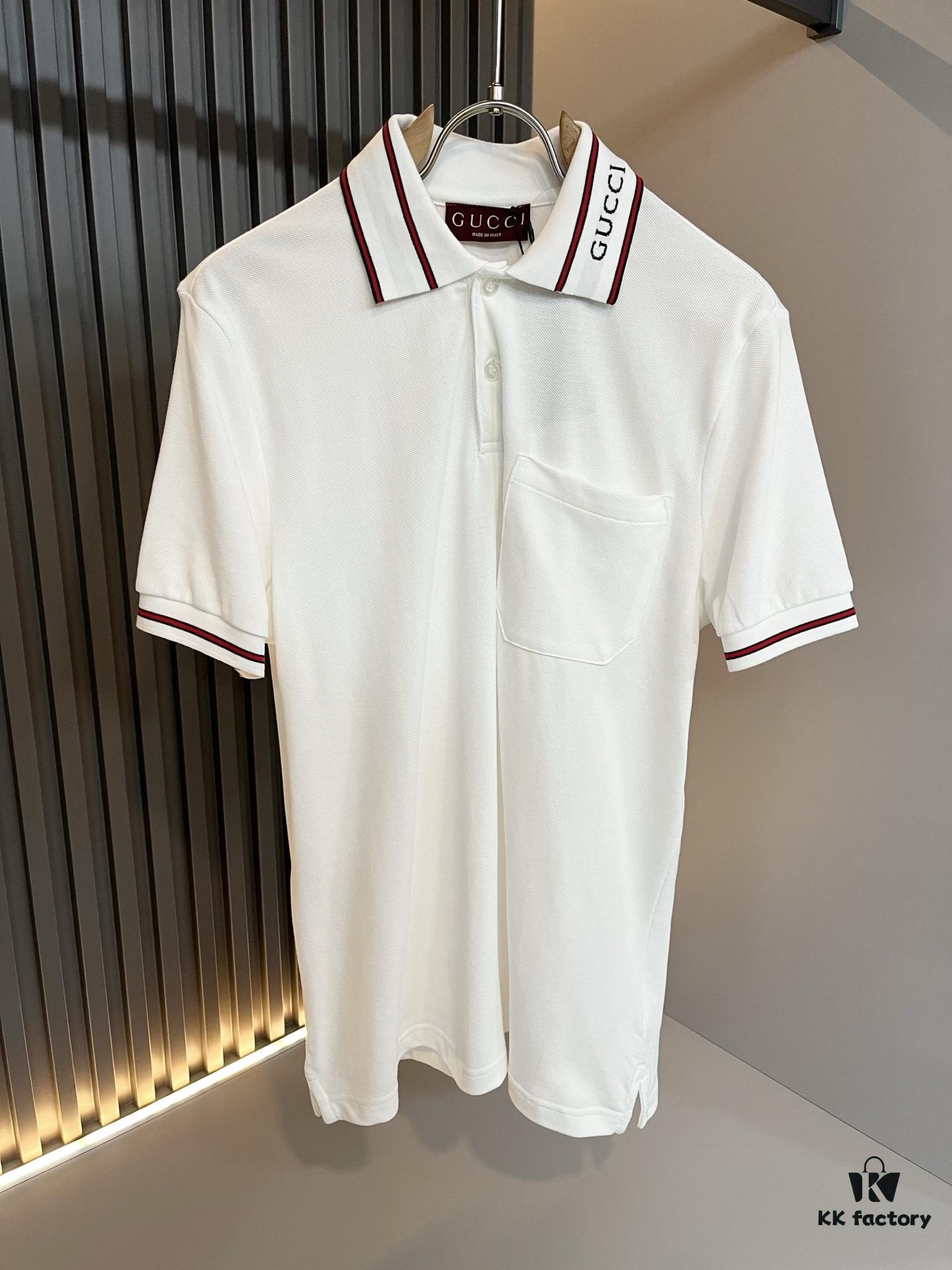 6931222d908475d562cd93b6 GUC*I GUJIA 2025 Spring/Summer New Short-Sleeve Polo Shirt, Exclusive Release via Trading Company Channel, Synchronized with Official Website Launch! G Brand Spring/Summer Collection Couples' Style Now Available with Knitted Logo on Collar