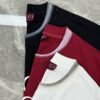 69312269908475d562cd93cb GUCC Vintage 25S New Short Sleeve T-Shirt Unisex – Classic Logo Print Design with Collar Spray Paint Style, 260g Pure Cotton Fabric, Soft and Comfortable, Premium Look