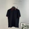 693122a0908475d562cd93da GUCCI 2025 SS Piqué Cotton Short-Sleeve Polo Shirt with Embroidered Logo, Contrasting Jacquard Rib Collar and Custom Laser Mother-of-Pearl Buttons