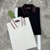 693122c3908475d562cd93e1 GUCCI 2025 SS Piqué Cotton Short-Sleeve Polo Shirt with Embroidered Logo, Contrasting Jacquard Rib Collar and Custom Laser Mother-of-Pearl Buttons