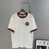 69312342908475d562cd93f9 GUCC*25s New Arrival Streetwear T-Shirt, Unisex Design, This Season's Must-Have Style in Gucci's Trend Color – Burgundy Accents on Collar and Cuffs Matching Logo, 3D Embroidered Chest Logo with Unique Visual Impact, Premium 260g Pure Cotton Fabric for Soft, Comfortable, and Structured Fit, Full Branding Details Included. Colors: Black, White. European Size: S–XL (Recommended Size M for Height 175cm / Weight 72.5kg)