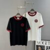 69312343908475d562cd93fb GUCC*25s New Arrival Streetwear T-Shirt, Unisex Design, This Season's Must-Have Style in Gucci's Trend Color – Burgundy Accents on Collar and Cuffs Matching Logo, 3D Embroidered Chest Logo with Unique Visual Impact, Premium 260g Pure Cotton Fabric for Soft, Comfortable, and Structured Fit, Full Branding Details Included. Colors: Black, White. European Size: S–XL (Recommended Size M for Height 175cm / Weight 72.5kg)