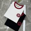 69312352908475d562cd9401 GUCC*25s New Arrival Streetwear T-Shirt, Unisex Design, This Season's Must-Have Style in Gucci's Trend Color – Burgundy Accents on Collar and Cuffs Matching Logo, 3D Embroidered Chest Logo with Unique Visual Impact, Premium 260g Pure Cotton Fabric for Soft, Comfortable, and Structured Fit, Full Branding Details Included. Colors: Black, White. European Size: S–XL (Recommended Size M for Height 175cm / Weight 72.5kg)