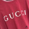 69312495908475d562cd944b GUCCI 25SS Gucci Printed Cotton Knit T-Shirt Short Sleeve Classic Letter with Spray-Painted Detail on Collar and Sleeves