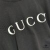 693124ac908475d562cd9452 GUCCI 25SS Gucci Printed Cotton Knit T-Shirt Short Sleeve with Classic Letter Logo, Spray-Painted Detail on Collar and Sleeves