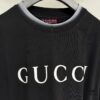 693124ad908475d562cd9453 GUCCI 25SS Gucci Printed Cotton Knit T-Shirt Short Sleeve with Classic Letter Logo, Spray-Painted Detail on Collar and Sleeves
