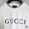 693124c3908475d562cd9459 GUCCI 25SS Gucci Printed Cotton Knit T-Shirt Short Sleeve Classic Letter with Spray Paint Decoration on Collar and Sleeves