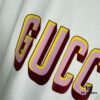 693124e6908475d562cd9463 GUCC 25 3D Logo Print Short Sleeve T-Shirt in White Knit Cotton