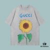 6931258a908475d562cd9493 GUCCI 2025 Fall Spring/Summer Collection Sunflower 🌻 Beverage 🍹 Short Sleeve T-Shirt Premium Quality Limited Edition