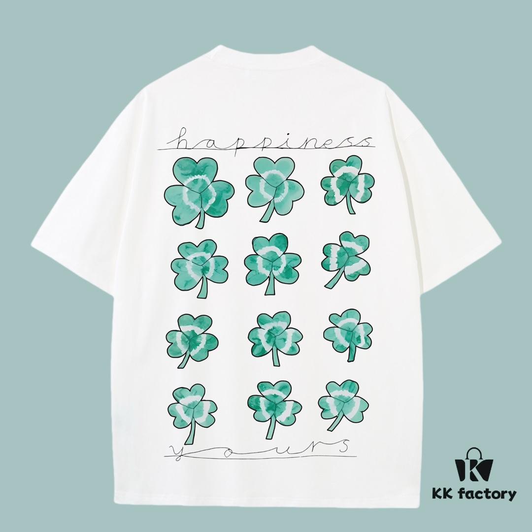 69312736908475d562cd9515 GUCCI 2025 Fall Spring/Summer Collection Clover Short-Sleeve T-Shirt Premium Quality