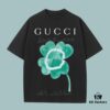 69312764908475d562cd951c GUCCI 2025 Fall Spring-Summer Collection Clover Short Sleeve T-Shirt, Premium 270G 32-Count Double-Yarn Pure Cotton Fabric, Distinct from Regular Print, Relaxed Fit Unisex Design