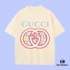 69312780908475d562cd9525 High-End Quality GUCCI 2025 Fall Spring/Summer Collection Logo Short-Sleeve T-Shirt, Premium 270G 32-Count Double-Yarn Pure Cotton Fabric, Distinct from Regular Printed Tees, Relaxed Unisex Fit