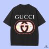 693127ac908475d562cd9538 High-End Quality GUCCI 2025 Fall Spring Collection Logo Short-Sleeve T-Shirt, Distinct from Regular Prints, Crafted in 270G 32-Count Double-Yarn Pure Cotton Fabric, Loose Fit Unisex Design
