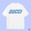 69312811908475d562cd955d GUCCI 2025 Fall Spring/Summer Collection Snake Pattern Logo Short Sleeve T-Shirt, Premium 270G 32s Double-Yarn Pure Cotton Fabric, Relaxed Fit Unisex Design