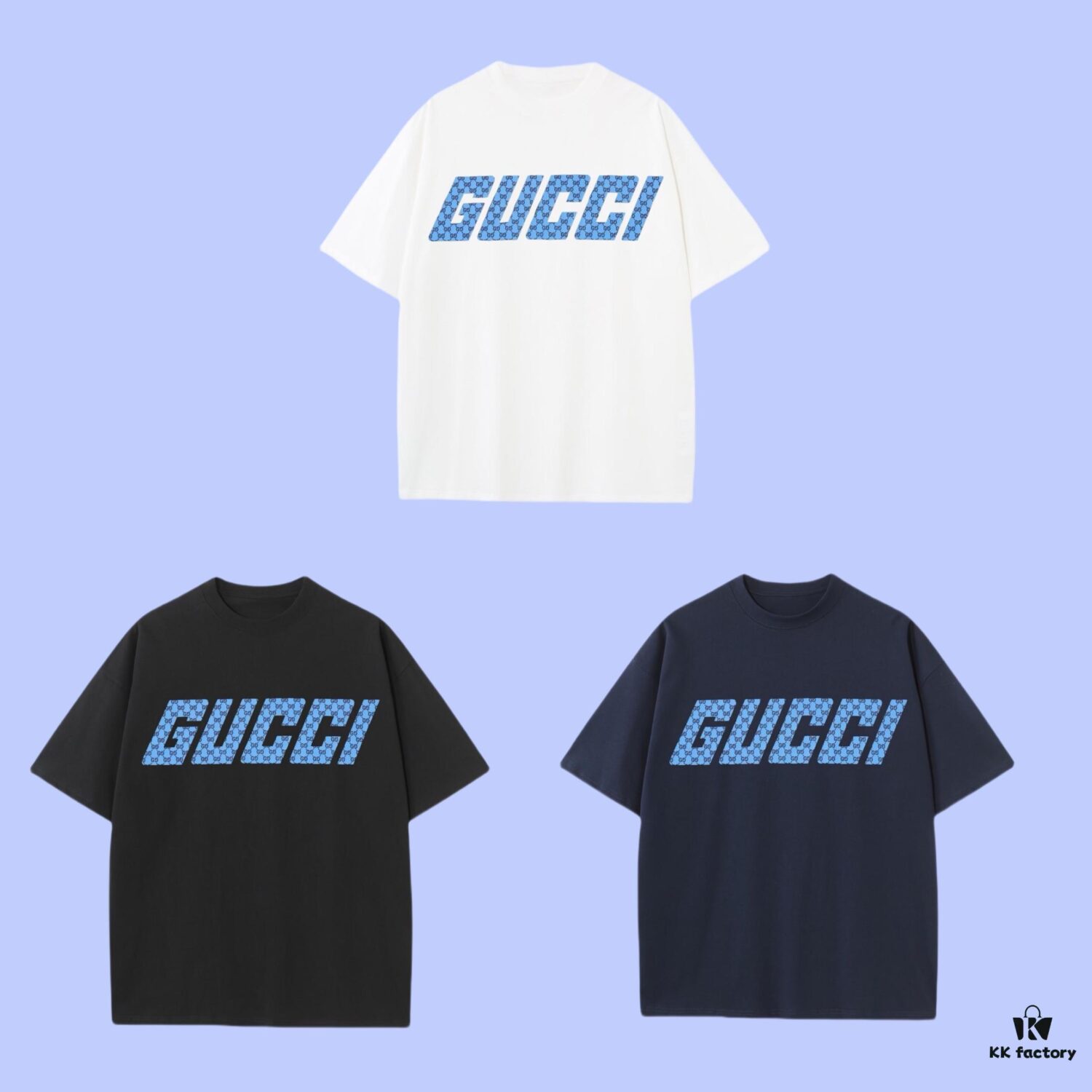 6931281a908475d562cd9560 GUCCI 2025 Fall Spring/Summer Collection Snake Pattern Logo Short Sleeve T-Shirt, Premium 270G 32s Double-Yarn Pure Cotton Fabric, Relaxed Fit Unisex Design