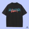 69312869908475d562cd9578 High-End Quality Gucci Collaborative 2025 Fall Spring/Summer Collection Color-Block Logo Short-Sleeve T-Shirt