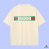 693128b6908475d562cd958e GUCCI 2025 Fall Spring-Summer Collection Logo Short Sleeve T-Shirt Premium Quality, Custom Woven 270G 32-Count Double-Yarn Pure Cotton Fabric, Relaxed Fit Unisex Design