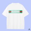 693128e3908475d562cd959c High-End Quality GUCCI 2025 Fall Spring/Summer Collection Logo Short-Sleeve T-Shirt, Premium 270G 32-Count Double-Yarn Cotton Fabric, Relaxed Unisex Fit