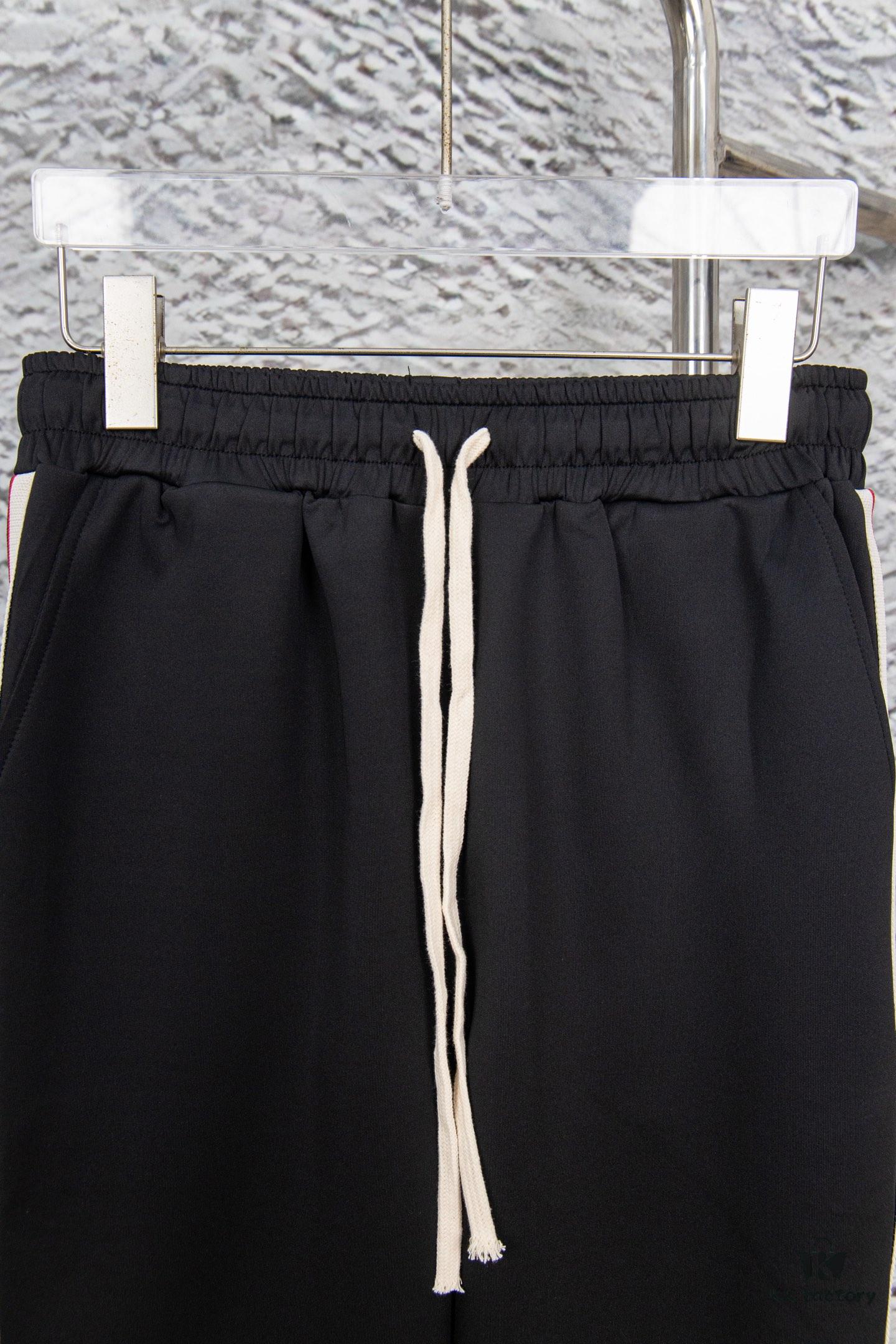 69312903908475d562cd95a6 Gucci Y101 Evergreen Classic Webbing Wide-Leg Straight Trousers Unisex Fashion Pants