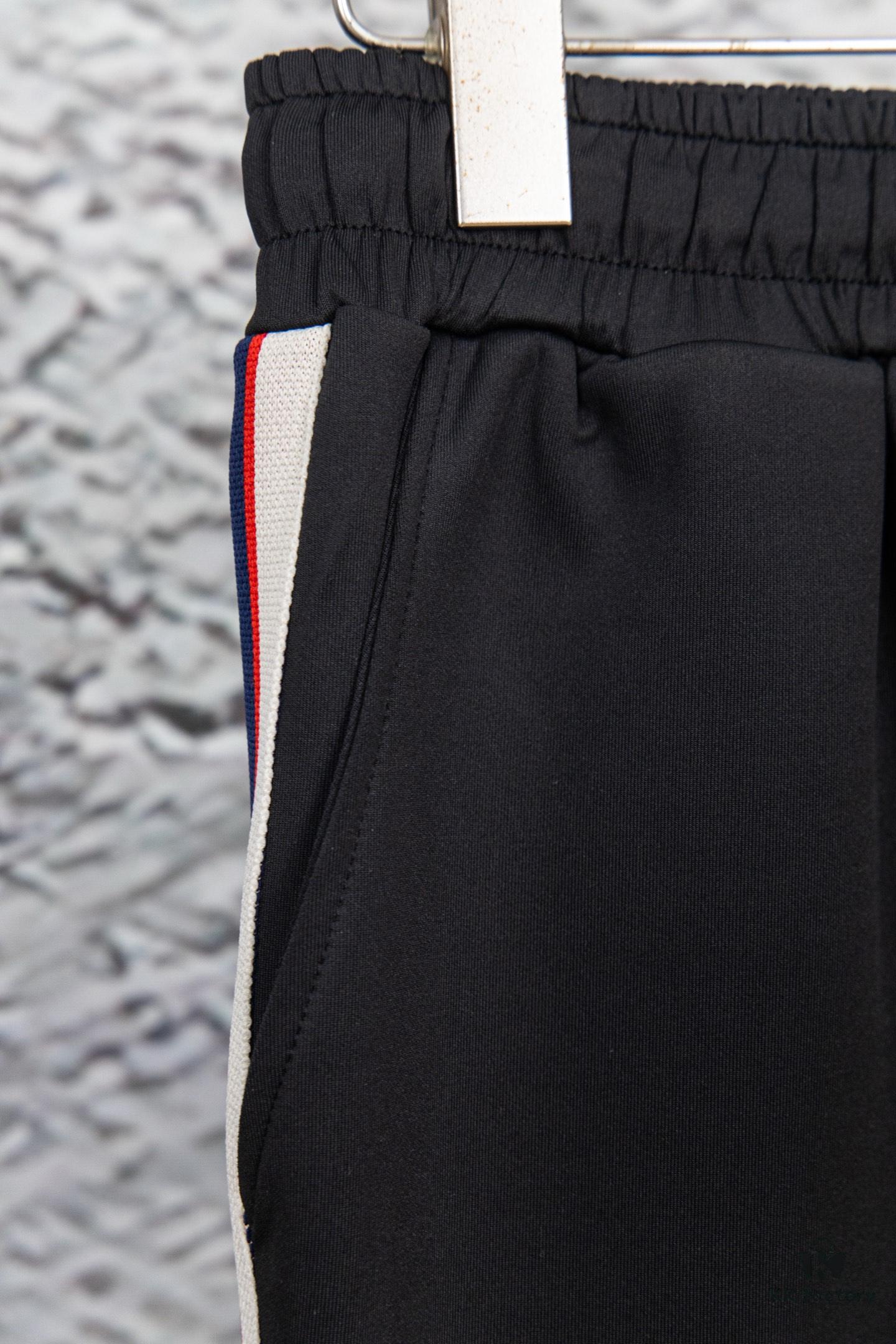 69312904908475d562cd95a7 Gucci Y101 Evergreen Classic Webbing Wide-Leg Straight Trousers Unisex Fashion Pants