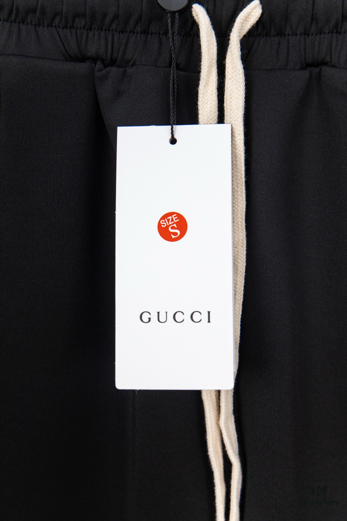 6931292a908475d562cd95ac Gucci Y101 Evergreen Classic Webbing Wide-Leg Straight Trousers Unisex Fashion Pants