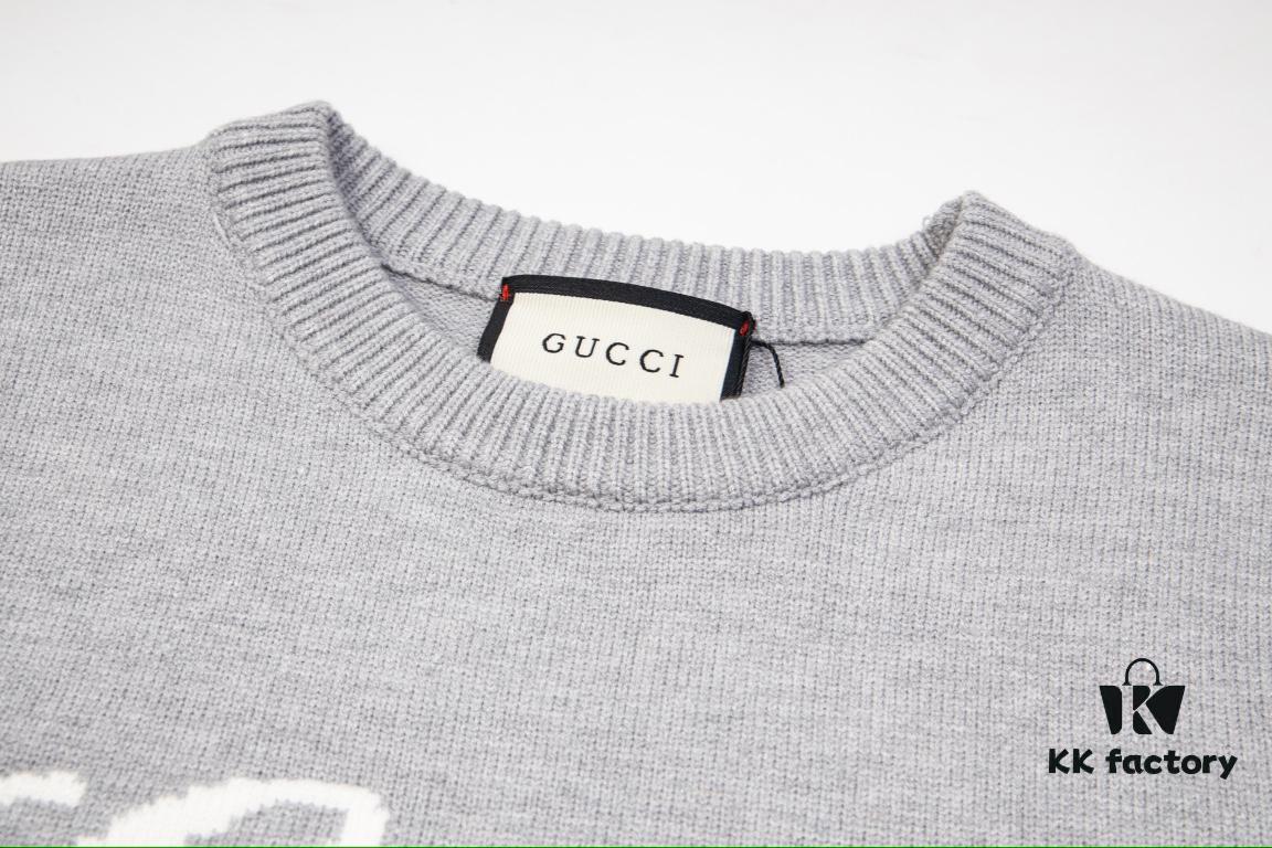 693129e0908475d562cd95c6 24FW SS24 Bestselling GUCCI Crew Neck Jacquard Knitwear - High-Density Wool Blend, Smooth and Soft Fabric, Unisex Design, Premium Quality, Perfect Fit