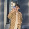 69312a1e908475d562cd95d1 Gucci GUCCI 24FW Double G Jacquard Lapel Long-Sleeve Shirt Jacket